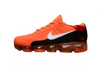 nike air vapormax flyknit fashion sneakers orange white black